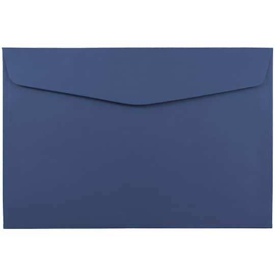 JAM Paper 6" x 9" Presidential Blue Booklet Premium Envelopes, 25ct.
